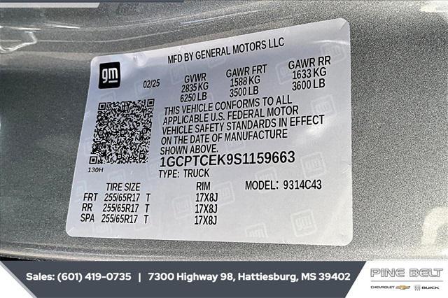 new 2025 Chevrolet Colorado car, priced at $43,779