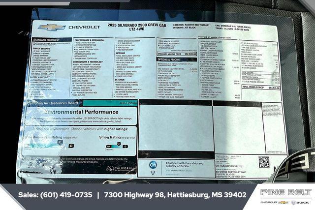 new 2025 Chevrolet Silverado 2500 car, priced at $72,605