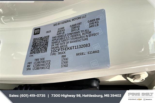 new 2026 Chevrolet Colorado car, priced at $57,044