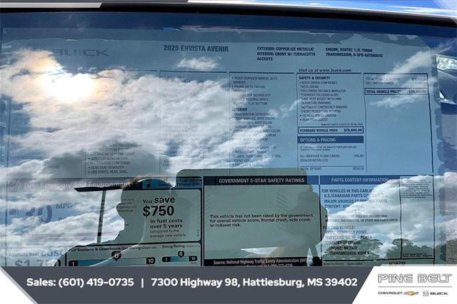 new 2025 Buick Envista car, priced at $29,945