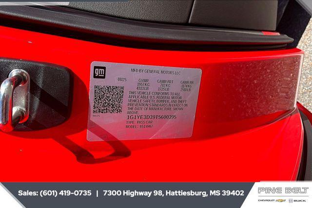 new 2026 Chevrolet Corvette car, priced at $154,070