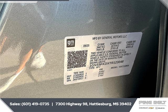 new 2026 Chevrolet Suburban car, priced at $77,312
