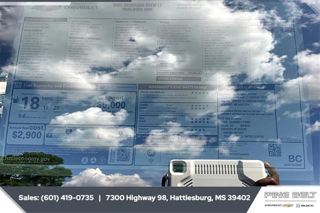 new 2025 Chevrolet Silverado 1500 car, priced at $53,729