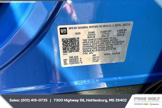 new 2026 Chevrolet Equinox car, priced at $34,970