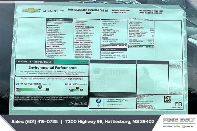new 2025 Chevrolet Silverado 2500 car, priced at $52,282