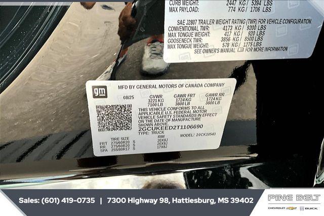 new 2026 Chevrolet Silverado 1500 car, priced at $61,812