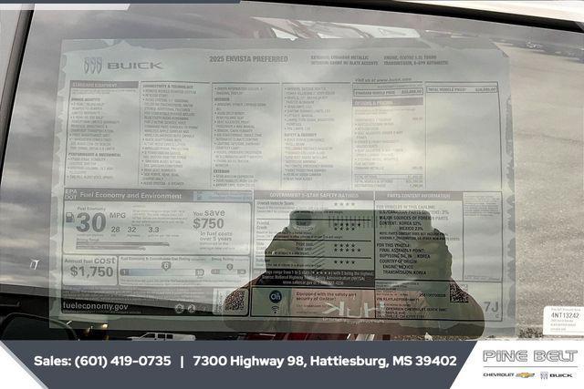 new 2025 Buick Envista car, priced at $24,006