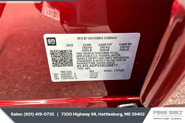 new 2025 Buick Envista car, priced at $26,585