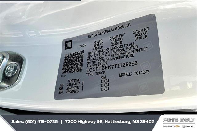 new 2026 Chevrolet Colorado car, priced at $36,879