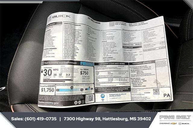new 2025 Buick Envista car, priced at $31,779