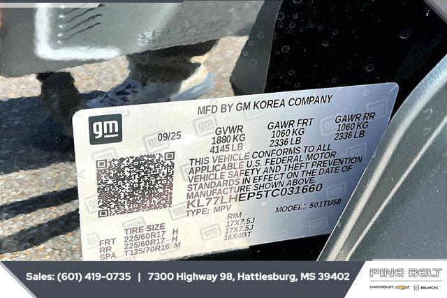 new 2026 Chevrolet Trax car, priced at $25,643