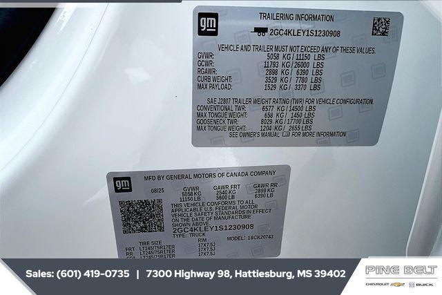 new 2025 Chevrolet Silverado 2500 car, priced at $56,640