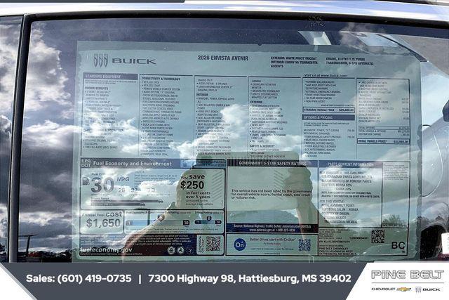 new 2026 Buick Envista car, priced at $31,742