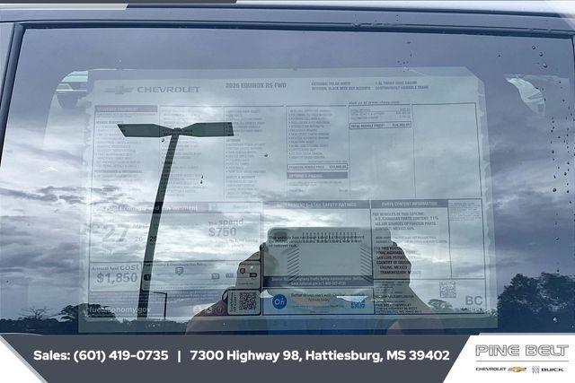 new 2026 Chevrolet Equinox car, priced at $33,821