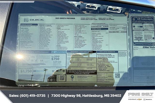 new 2025 Buick Envista car, priced at $25,999