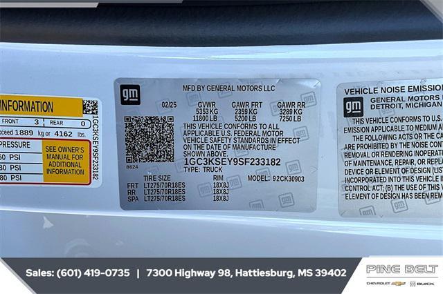 new 2025 Chevrolet Silverado 3500 car, priced at $53,679