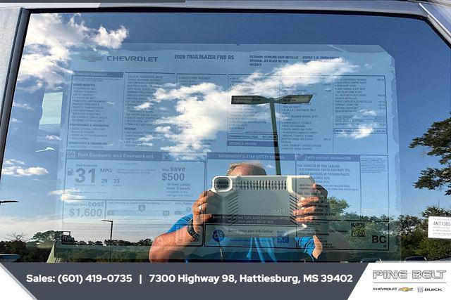 new 2026 Chevrolet TrailBlazer car, priced at $31,327