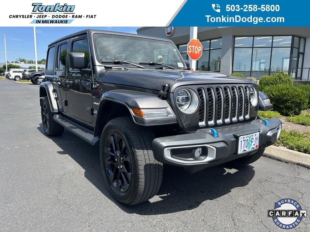 used 2022 Jeep Wrangler Unlimited 4xe car, priced at $33,488