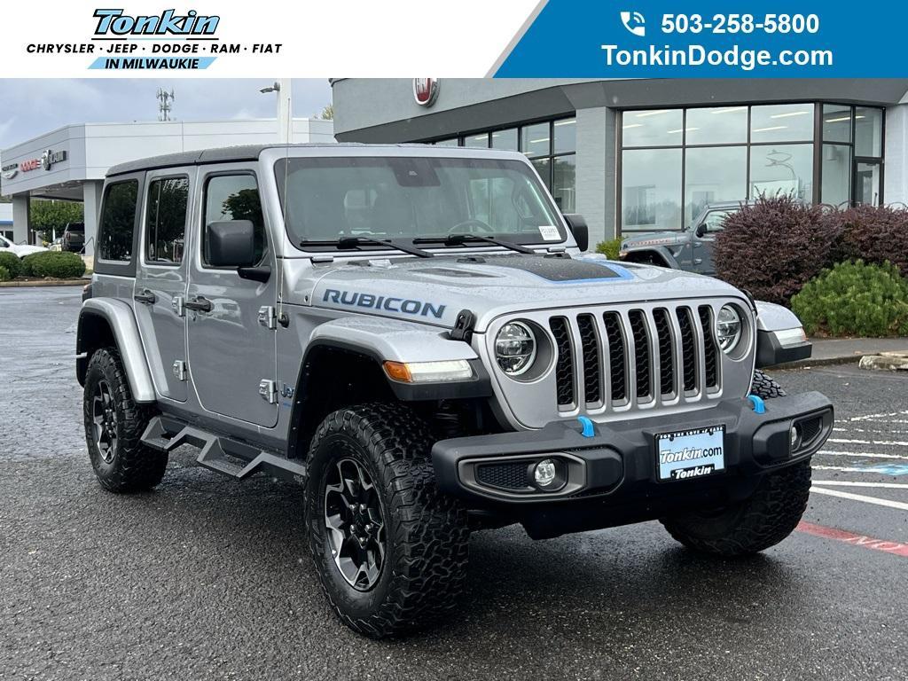 used 2021 Jeep Wrangler Unlimited 4xe car, priced at $33,500