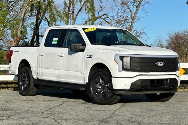 used 2024 Ford F-150 Lightning car, priced at $54,653