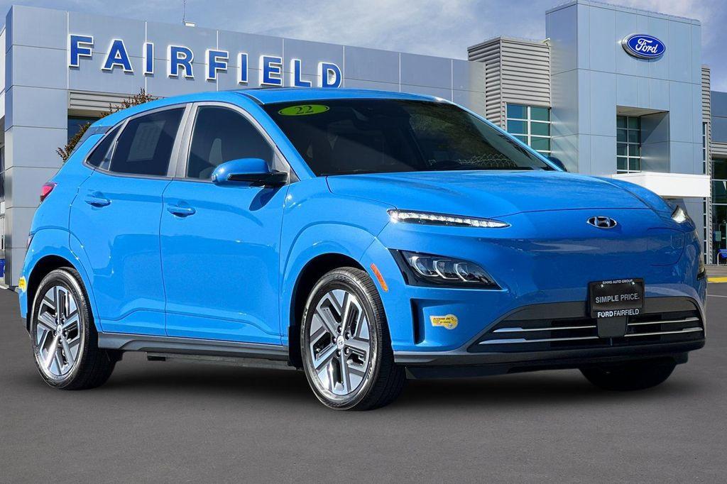 used 2022 Hyundai Kona EV car, priced at $23,591