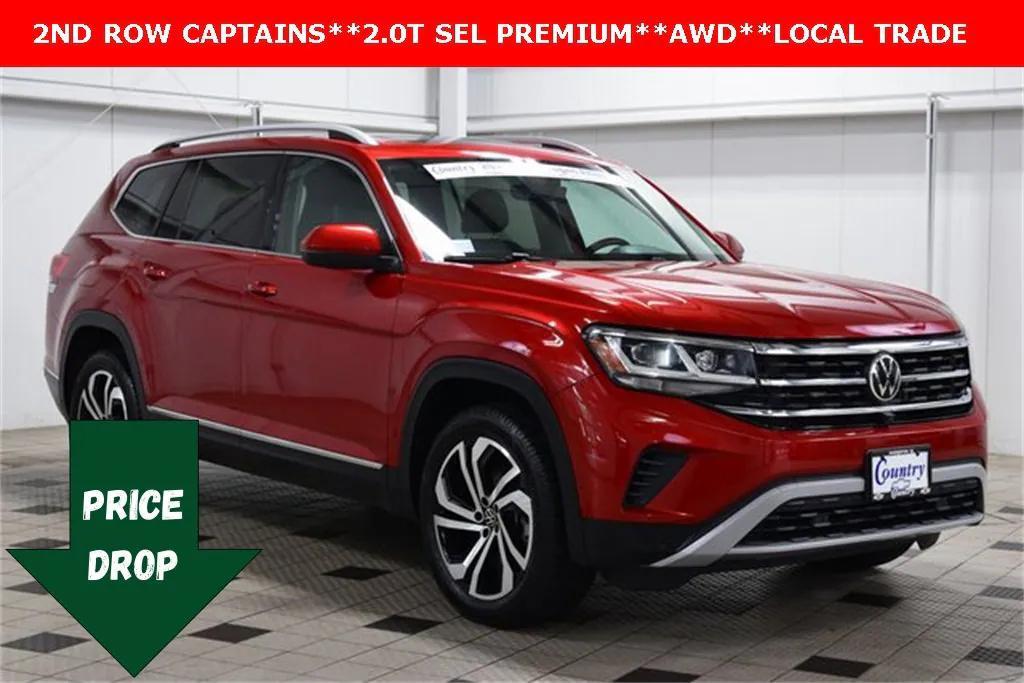 used 2021 Volkswagen Atlas car, priced at $26,500