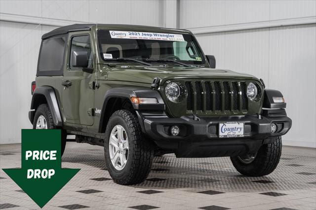 used 2021 Jeep Wrangler car, priced at $28,500