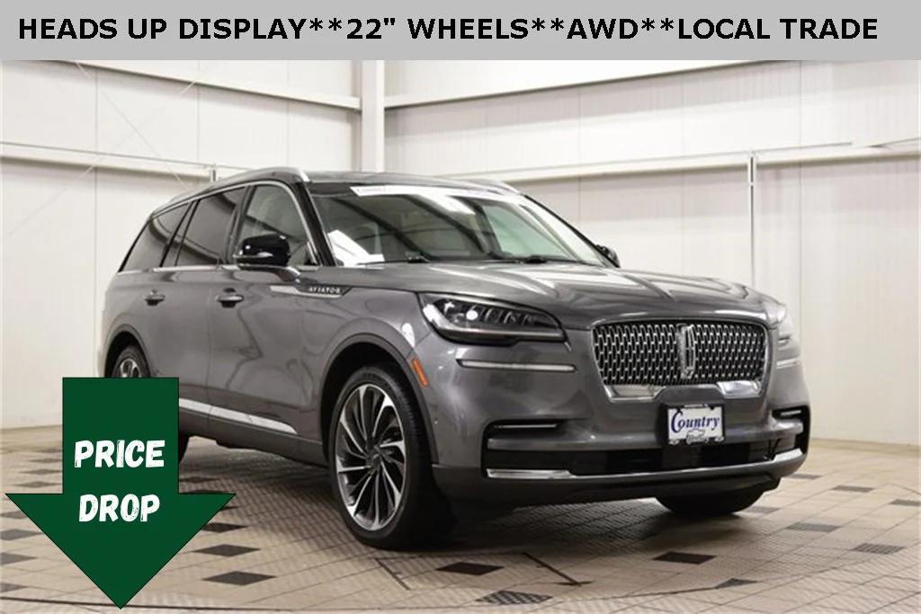 used 2022 Lincoln Aviator car, priced at $35,999