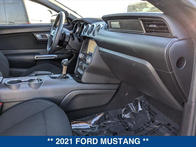 used 2021 Ford Mustang car, priced at $25,495