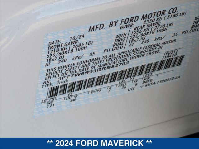 new 2024 Ford Maverick car, priced at $36,555
