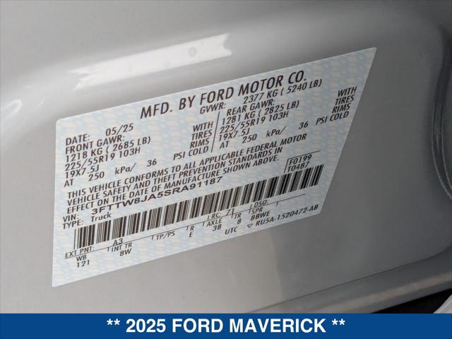 new 2025 Ford Maverick car, priced at $34,905