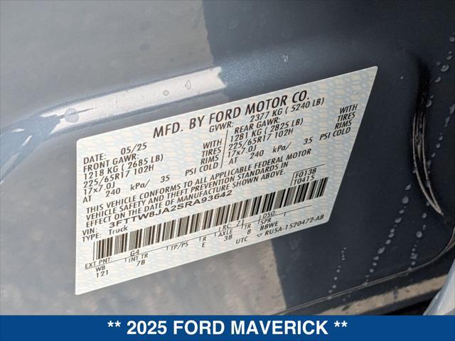 new 2025 Ford Maverick car, priced at $37,190