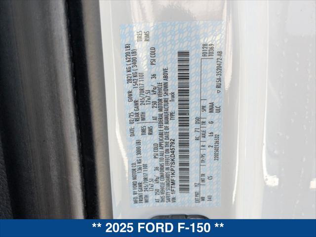new 2025 Ford F-150 car, priced at $41,195