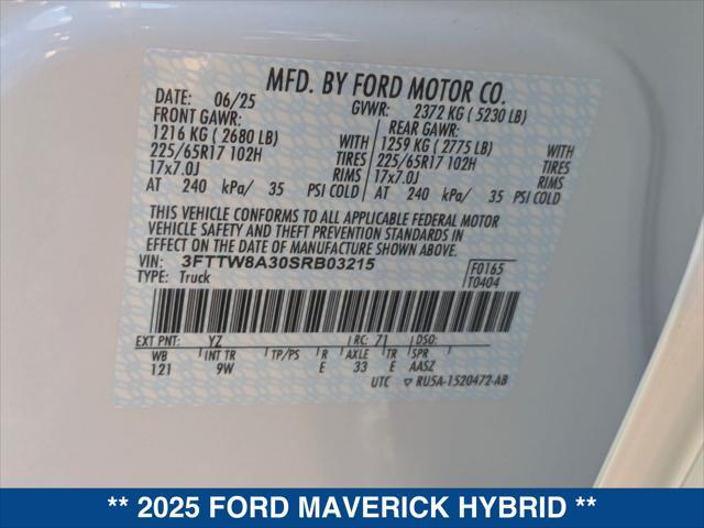 new 2025 Ford Maverick car, priced at $29,940