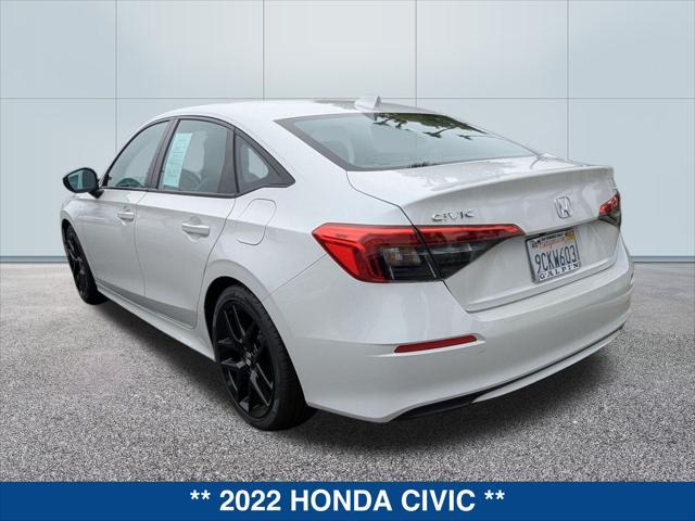 used 2022 Honda Civic car, priced at $24,275