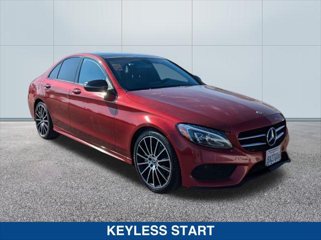 used 2018 Mercedes-Benz C-Class car, priced at $19,875