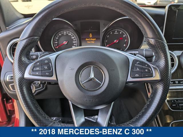 used 2018 Mercedes-Benz C-Class car, priced at $19,875