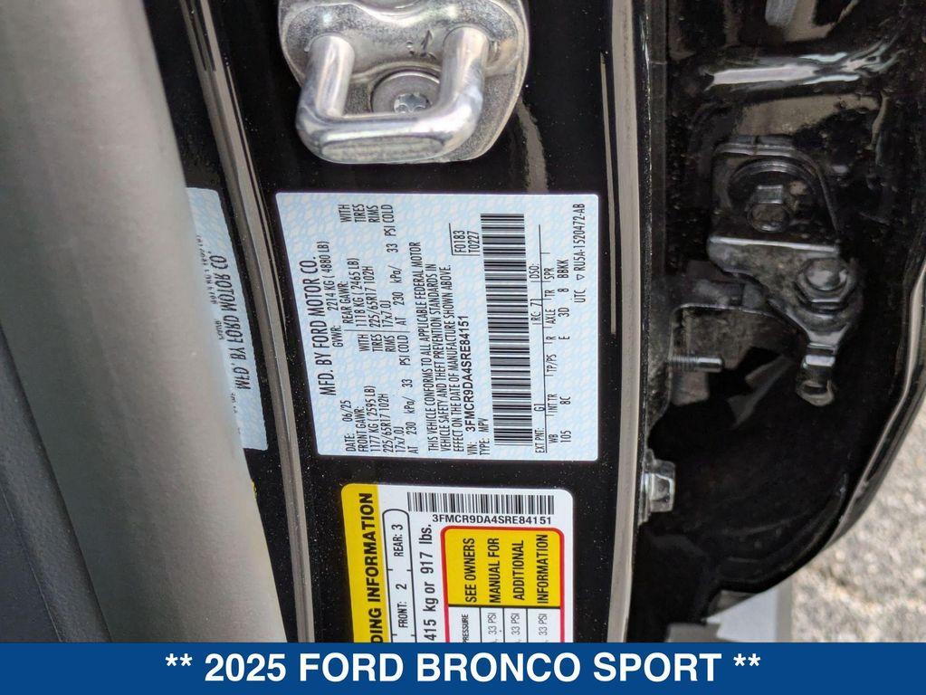 new 2025 Ford Bronco Sport car, priced at $42,110