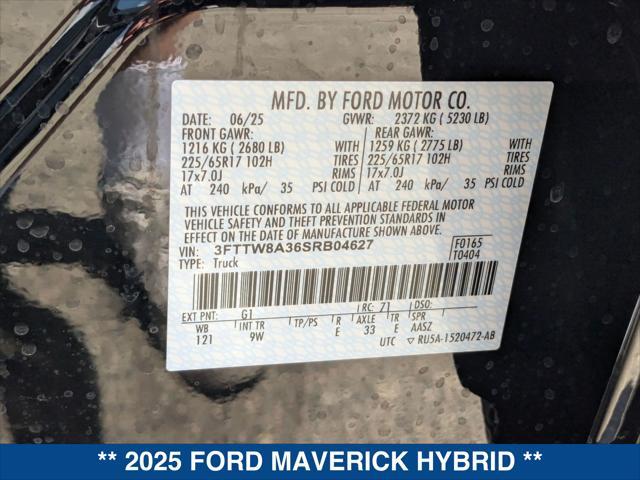 new 2025 Ford Maverick car, priced at $29,940