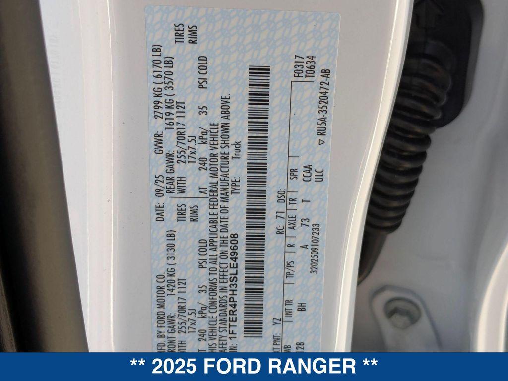 new 2025 Ford Ranger car, priced at $39,060