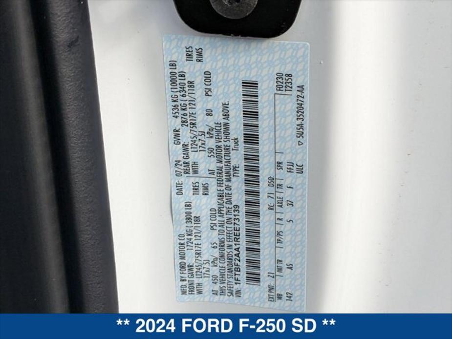 new 2024 Ford F-250 car, priced at $47,375