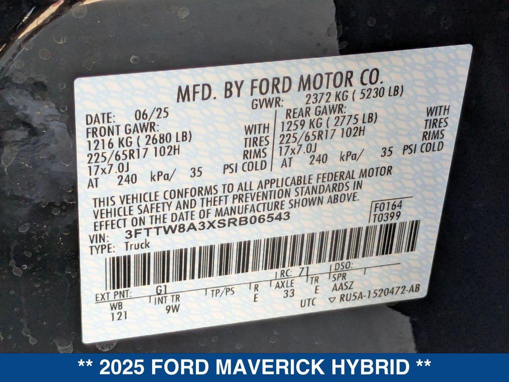 new 2025 Ford Maverick car, priced at $30,735