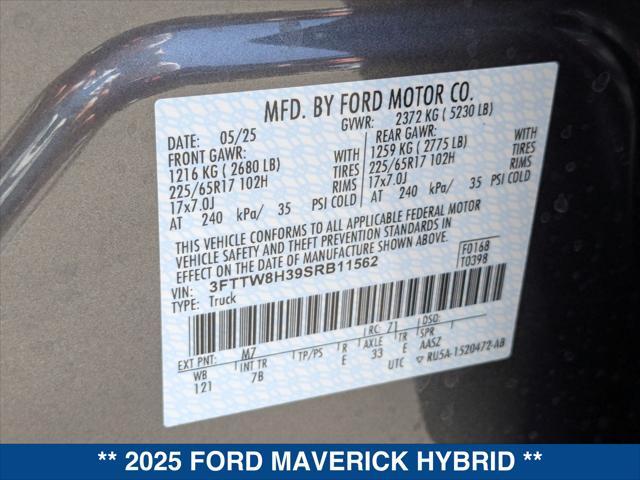 new 2025 Ford Maverick car, priced at $33,280
