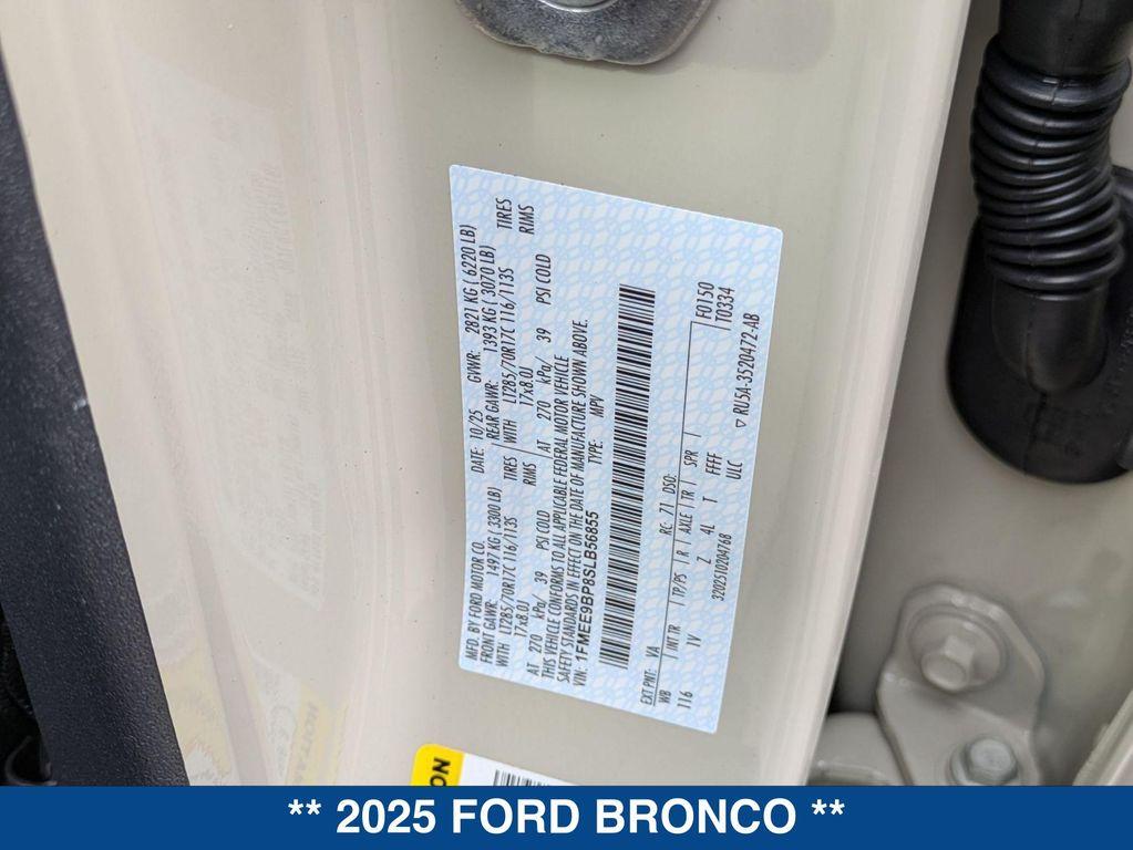 new 2025 Ford Bronco car, priced at $58,485
