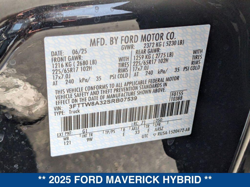 new 2025 Ford Maverick car, priced at $30,960