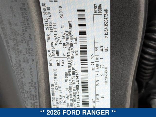 new 2025 Ford Ranger car, priced at $40,565