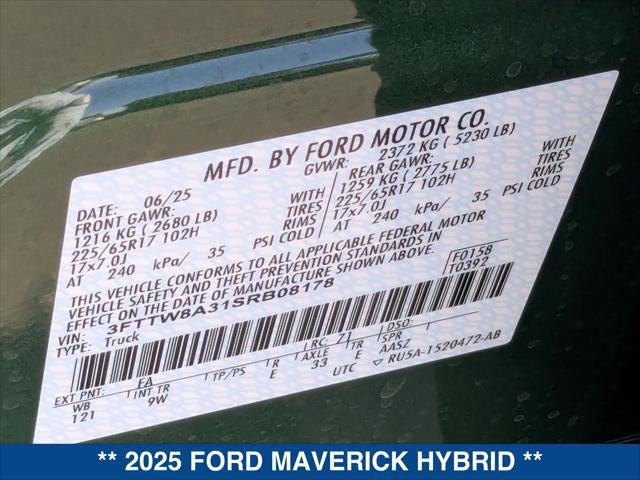 new 2025 Ford Maverick car, priced at $30,870