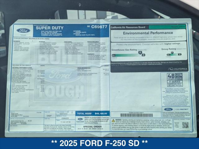 new 2025 Ford F-250 car, priced at $48,165