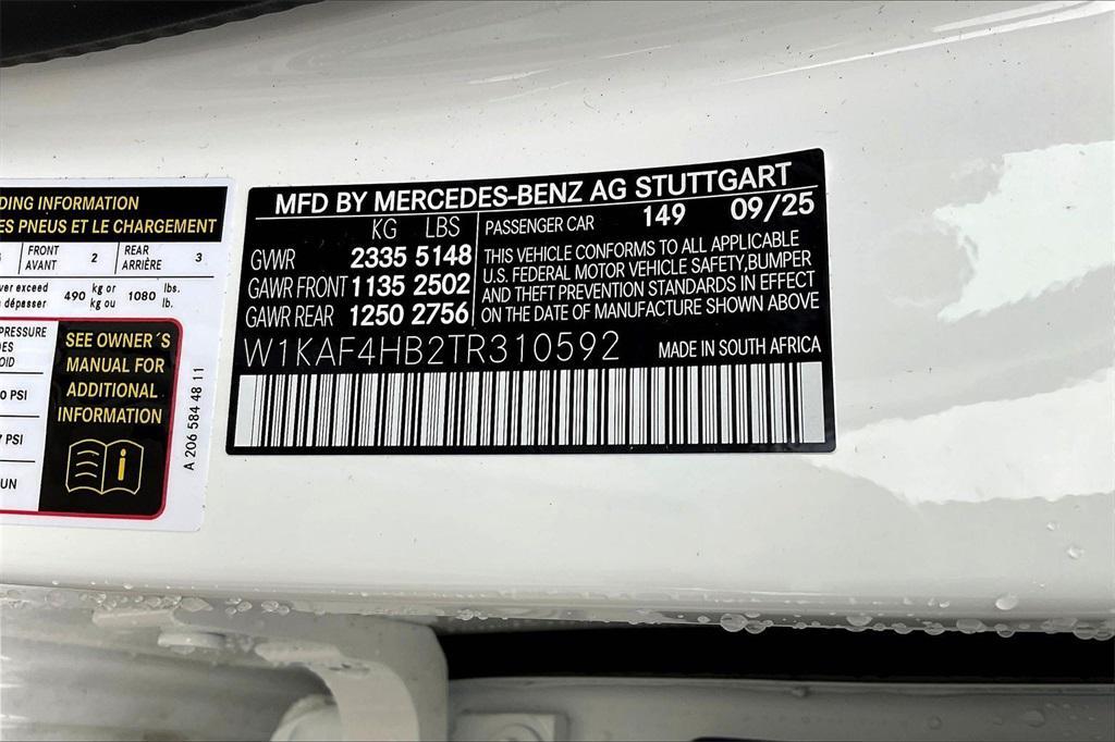 new 2026 Mercedes-Benz C-Class car, priced at $53,435