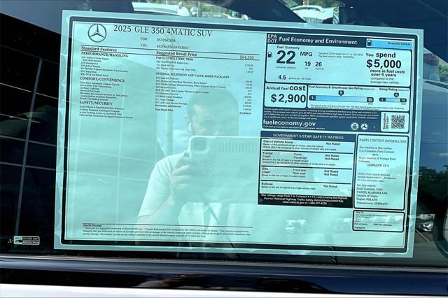 new 2025 Mercedes-Benz GLE 350 car, priced at $72,800